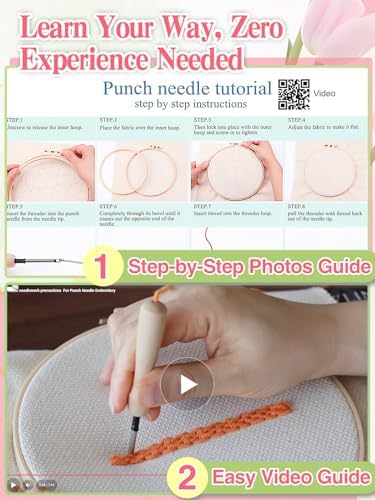 Punch Needle Kit Adults Beginner, Step-by-Step Guide & Video - Image 5
