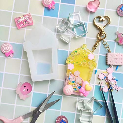 Resin Shaker Molds Set Charms Pendant Jewelry Making Supplies, Drinking Cup, Handheld Game, Chips, Candy 4 Silicone Trays with 5 Seal Films Larger 3inch - Image 4