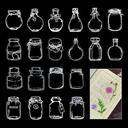 40Pcs DIY Dried Flower Bookmark Kit, Transparent Bookmarks Set - Image 4
