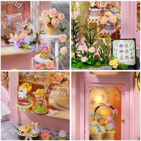 Dollhouse Kit, DIY Miniature House Kit w/LED Lights for Adults - Image 3