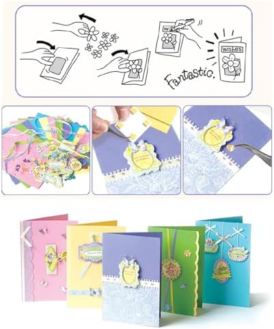 Huralona Greeting Card Making Supplies Envelope Kit Gift Anniversary Craft - Image 3