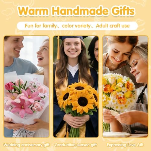 520Pcs Xmars Color Pipe Cleaners Flower Kit,Chenille Stems Craft Supplies - Image 4