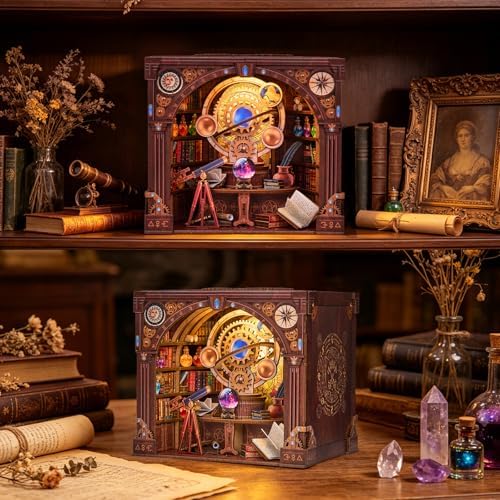 TOYQI Book Nook Kit, DIY Miniature Dollhouse Kit for Adults and Teens - Image 5