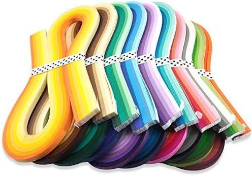 JUYA Multi-Color Quilling Strips Set 60 Colors 1200 Strips 5mm/0.20in - Image 4