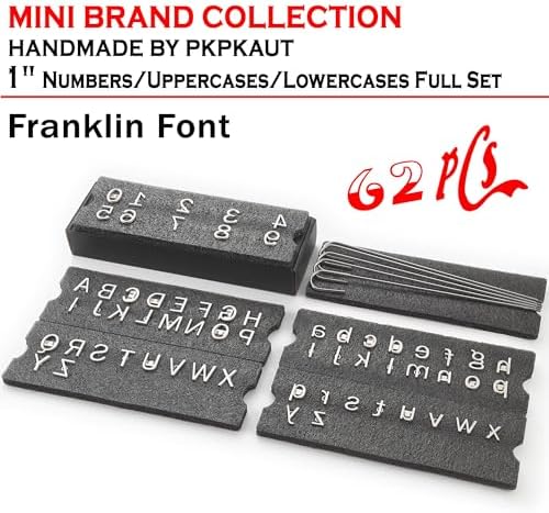 62Pcs 1" Custom Branding Iron for Wood, Leather Branding Stamp Kit - Image 2