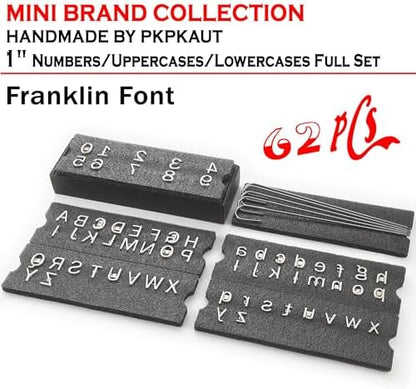 62Pcs 1" Custom Branding Iron for Wood, Leather Branding Stamp Kit - Image 2
