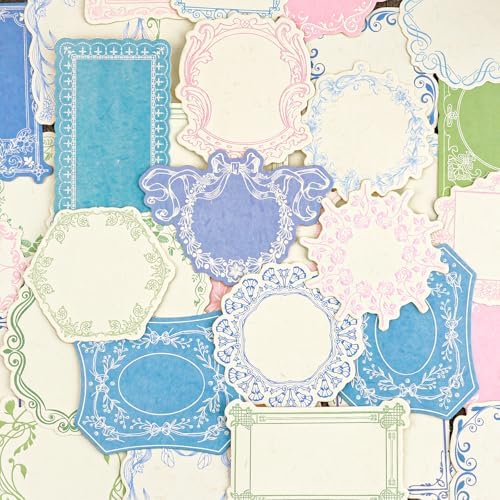 120Pcs Vintage Scrapbook Supplies Embossed Papers,Junk Journal Supply by KEIVIWO
