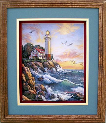 Rocky Shore Lighthouse I - Paper Tole 3D Decoupage Craft Kit 16x20 inches 16-0301 - Image 2