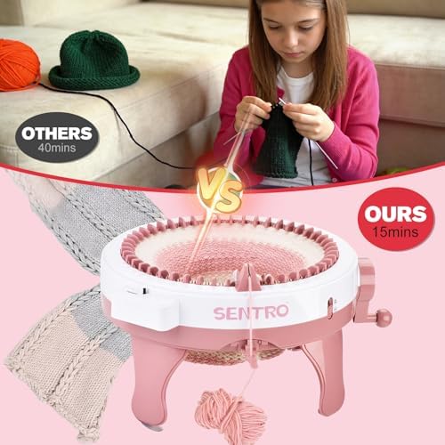 SENTRO Knitting Machine 48 Needles with Row Counter for Adults & Beginners - Image 2