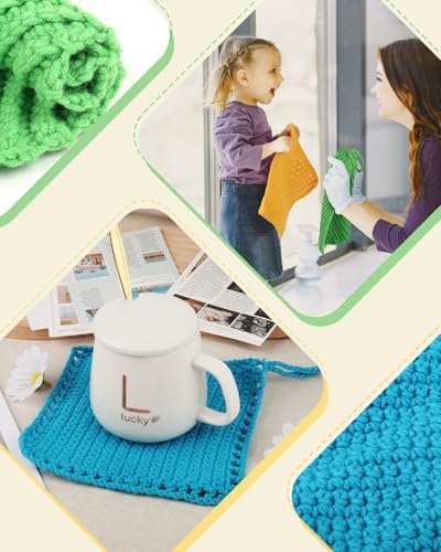 Katech Crochet Kit for Beginners, Dishcloth Crochet Starter Kit for Adults - Image 5