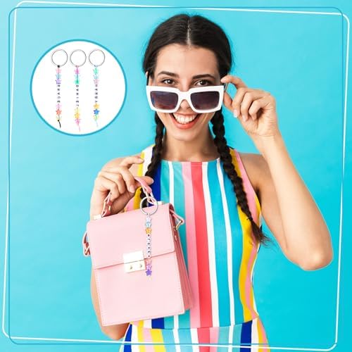 Landical 564 Pcs Back to School Star Keychain Making Kit Name Bead Craft - Image 3