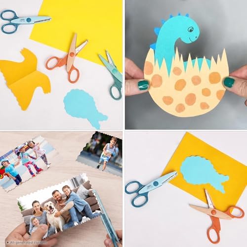 Mr. Pen- Craft Scissors Decorative Edge, 6 Pack, Retro Colors - Image 7