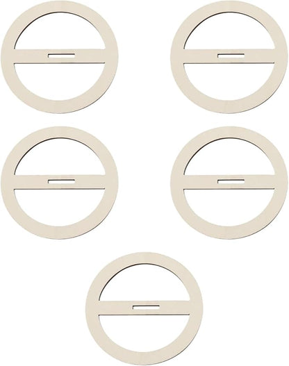 5X Wooden Wick Centering Tool Candle Wick Rack Round Wick Bar Candle Wick Stabilizer for Candle Making Men Women, C