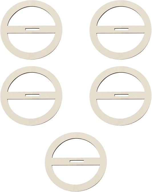 5X Wooden Wick Centering Tool Candle Wick Rack Round Wick Bar Candle Wick Stabilizer for Candle Making Men Women, C