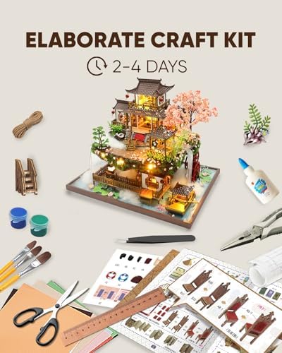 DIY Miniature House Kit Dollhouse Kit for Adults Chinese Wonderland - Image 2