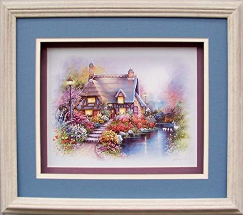 DSC Cottage on Pond I Paper Tole 3D Decoupage Craft Kit Size 8x10 inches K8-1047 (The Additional Pictures Show This Craft Kit Assembled and Framed in a Shadow Box Frame) - Image 2