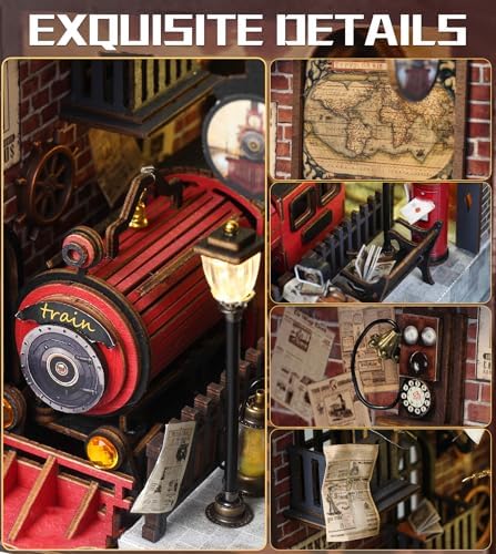 Spilay Book Nook Kit for Adults, Fantastic Miniature House Building Kit - Image 7