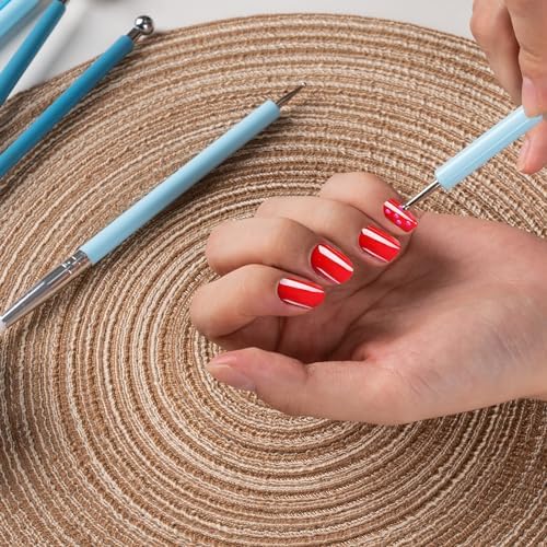 Dotting Tools, Silicone Clay Sculpting Tool, Ceramic Clay Ball Stylus Dot Painting Tools, Pottery Embossing Tool for Rock, Nail, Blending, Drawing, Modeling - Image 7