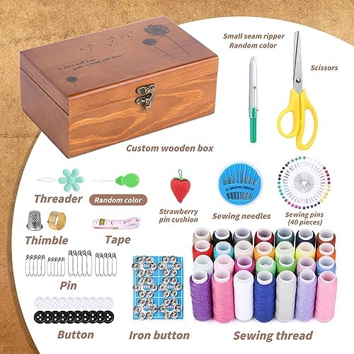 Hand Sewing Kits for Adults Needle and Thread Kit 196 Pcs Travel Sewing Kit - Image 2