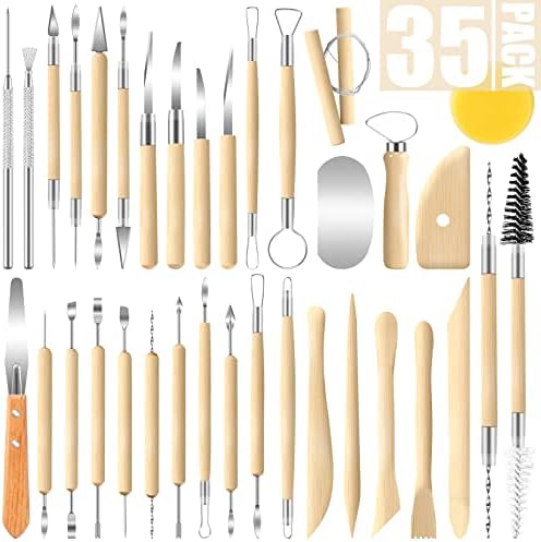 JETMORE 35 Pcs Clay Sculpting Tool Kit, Clay Cutters, Pottery Tools for DIY by Jetmore