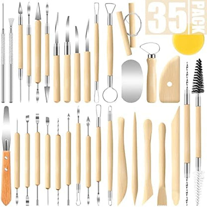 JETMORE 35 Pcs Clay Sculpting Tool Kit, Clay Cutters, Pottery Tools for DIY by Jetmore