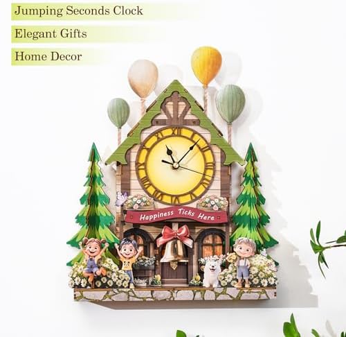 KAAYEE 3D Puzzles for Adults Balloon House Clock Wooden Puzzle DIY Craft - Image 2