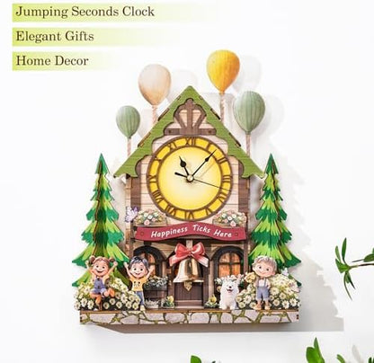 KAAYEE 3D Puzzles for Adults Balloon House Clock Wooden Puzzle DIY Craft - Image 2