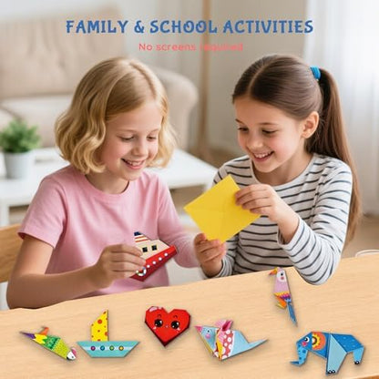 Origami Kit for Kids Ages 5-16, 212 Sheets with 72 Patterns & Instruction Book | Origami Paper Kit for Beginners & Advanced | Arts & Crafts Toys for Girls & Boys Ages 8-12 | Birthday & Christmas Gifts - Image 6