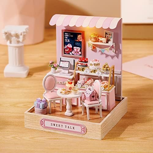DIY Miniature Dollhouse Kit with Furniture Plus Dust Proof for Teens Adults - Image 2