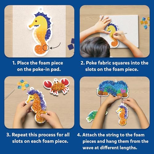 Skillmatics Poke-in Art – Underwater Animals, Wood Craft Kit, Gift for Kids - Image 5