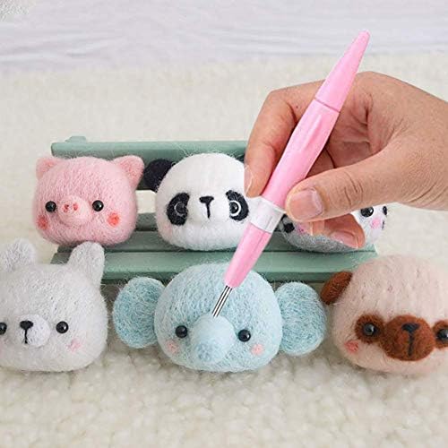 Phinus Needle Felting, Felting Needle Tool with 3 Needles, Pen Style Needle Felting Tool, Wool Felt Needle Tools, Felting Starter for DIY Patchwork & Craft, Make Beautiful Felt Animals & Patterns - Image 7