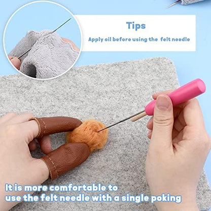 Mayboos Needle Felting Kits, Felting Tools with 8"x10" Wool Felting Mat - Image 5