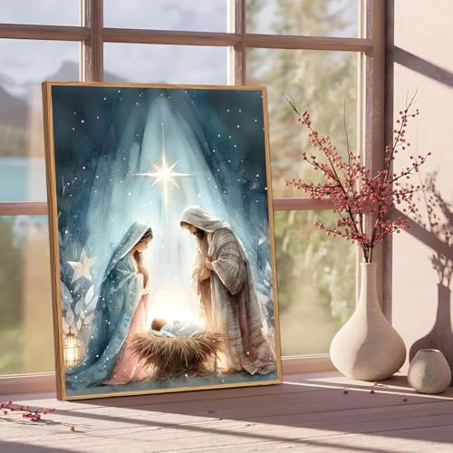 Jesus Paint by Numbers Kit for Adults Framed Canvas 12X16 in, Frameworkless - Image 2