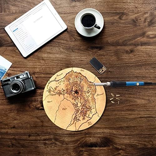 72Pcs Wood Burning Kit, Wood Burning Tool with Soldering Iron, Wood Carving Kit, Woodburner Temperature Adjustable with Soldering Iron Set, Pyrography Wood Burning Pen, Woodburning Carving - Image 6