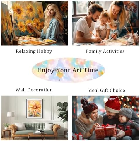 Natuyalo Big Ben Paint by Numbers Kit for Adults - London Cityscape Paint by Number on Canvas Without Frame, DIY Acrylic Painting for Ideal Gift Home Wall Decor (16x20 Inch) - Image 6