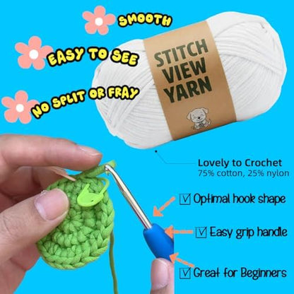 BUNUKY Crochet Kit for Beginners, Amigurumi Puppy Crochet Starter Kit with Step-by-Step Video Tutorials, Complete DIY Craft Kit Gift for Adults & Teens - Image 3
