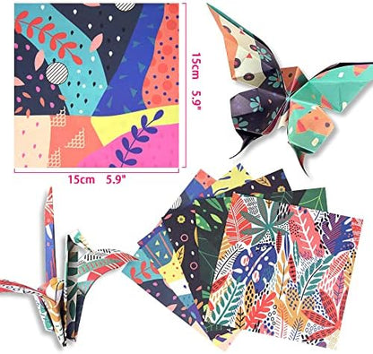 Origami Paper 6x6" Double Sided 50 Sheets 10 Colors Origami Kit,Craft Paper - Image 3