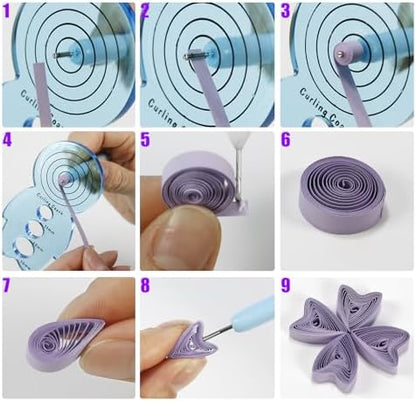 YURROAD 21-Piece Paper Quilling Tool Kit with Electric Pen for 2D/3D Crafts - Image 3