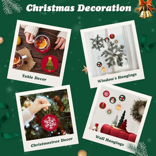 UHAPEER 6PCS Christmas Punch Needle Kit, Punch Needle Embroidery Kit - Image 5