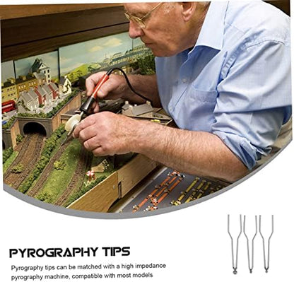WOONEKY 9pcs Pyrography Tips for Wood Burning Pen Lightweight Compact Nibs Suitable for Beginners and Professionals for Creating Lasting Artworks - Image 2