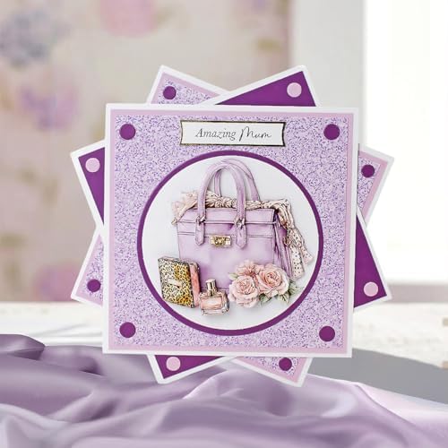 Katy Sue Rose Couture Die Cut Decoupage Card Making Kit with Embellishments. 10 Pre-Cut Sheets for 3D Card Toppers, Scrapbooking and Craft Projects - Image 6
