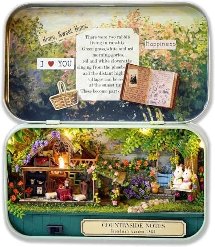 Wizardi Mini House Building Kit - Countryside Notes DIY Miniature Kit by Wizardi
