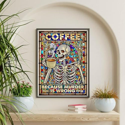 Halloween Skeleton Paint by Numbers Kit for Adults Canvas, Frameworkless - Image 5