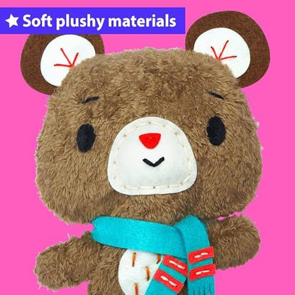 KRAFUN Teddy Bear Sewing Kit for Kids Ages 8-12 - No Scissors - Image 6