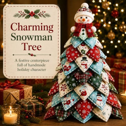 2026 New Christmas & Halloween DIY Quilted Fabric Tree Kit, 3D Layered Sewing Craft Set for Beginners, Christmas Tree Quilt Kit, Handmade Tabletop Holiday Decor, Gift for Craft Lover - Image 4