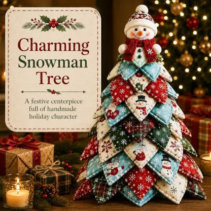2026 New Christmas & Halloween DIY Quilted Fabric Tree Kit, 3D Layered Sewing Craft Set for Beginners, Christmas Tree Quilt Kit, Handmade Tabletop Holiday Decor, Gift for Craft Lover - Image 4