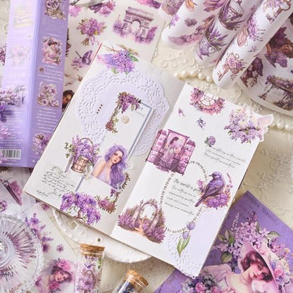 Journaling Sticker Book, 450+ Pre-Cut Vintage Scrapbook Stickers, Junk Journal Supplies, Aesthetic Washi Stickers for Scrapbooking Journaling for Adults, Decorative Ephemera Bullet Planner Arts Craft - Image 4