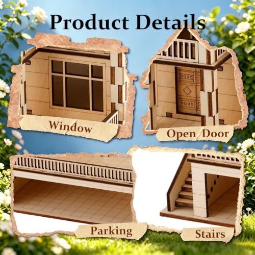 3D Wooden Puzzle for Adults DIY Miniature House Building kit Three Layer - Image 4