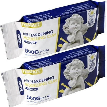 REALART Air Dry Clay for Adults (2.2 LB White) Airdry Clay Air Dry by REALART