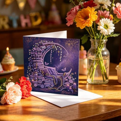 LAKEQUILL DIY Diamond Art Painting Greeting Kit, 12 Pieces, Creative Craft Set，Dark Academy - Image 5